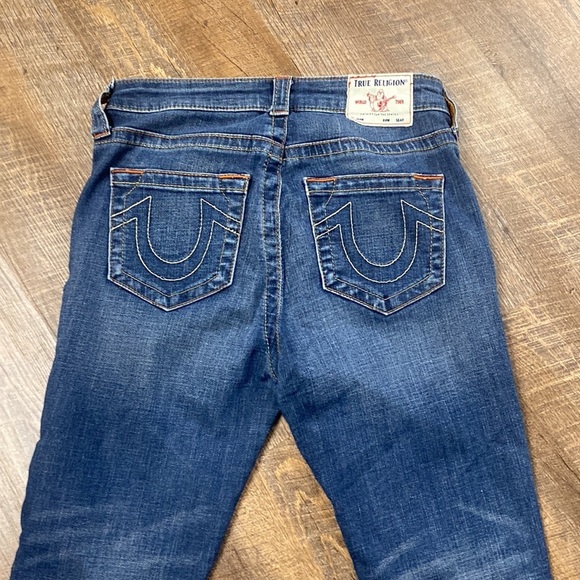 NWOT TRUE RELIGION HALLIE HIGH RISE SUPER SKINNY SZ 27 - Picture 2 of 15
